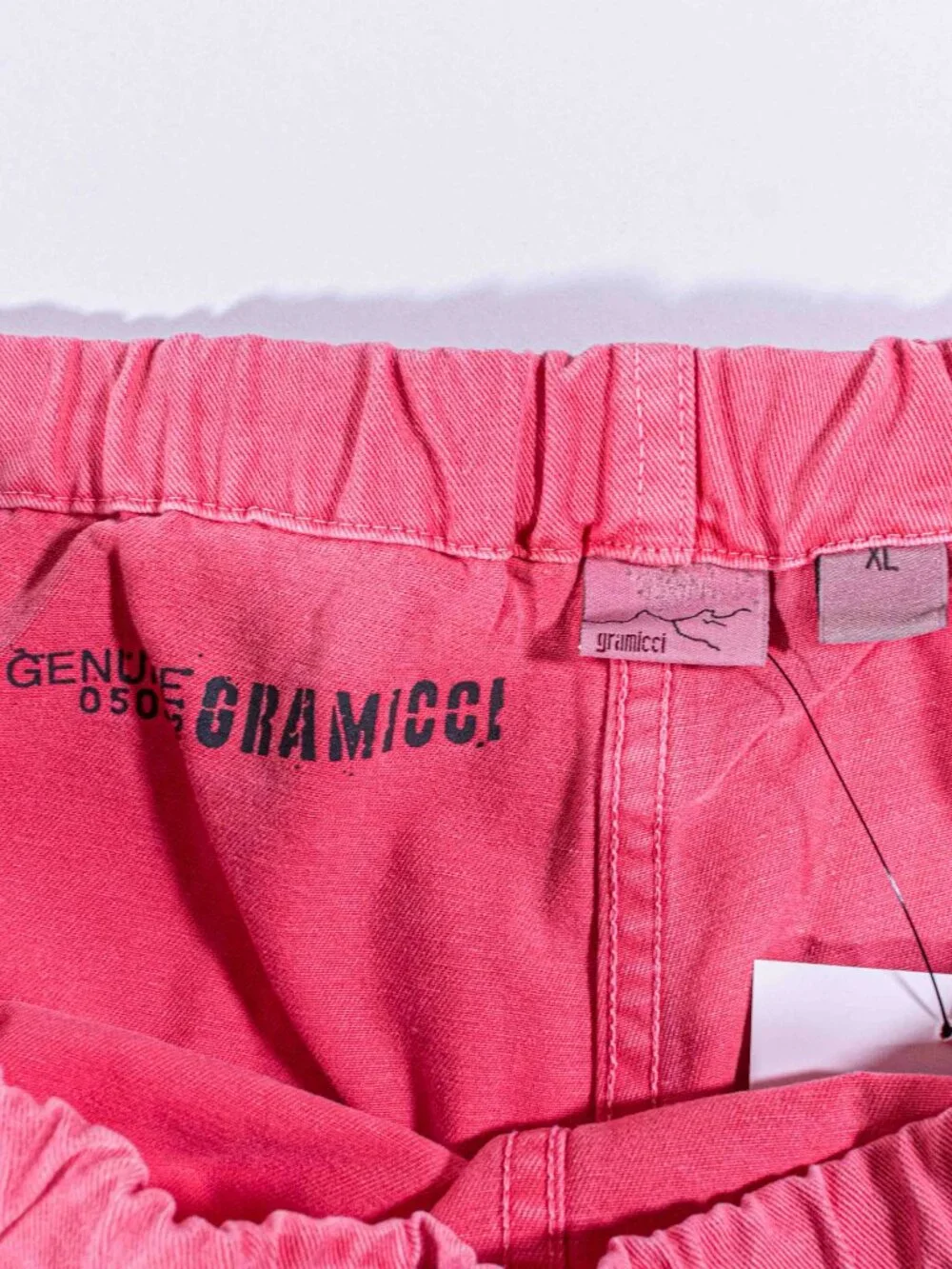 ramicci Vintage Hiking Shorts Mens XL Belted Sun Faded Twill Gorpcore Y2K Salmon
